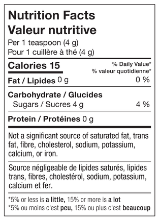 Nutrition facts