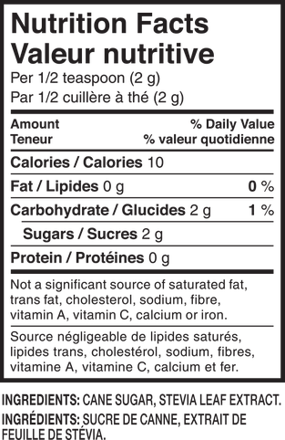Nutrition facts