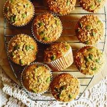 Muffins aux trois grains, à l’érable et aux bananes