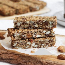 Barres à l’érable, aux noix et au muesli (sans gluten)