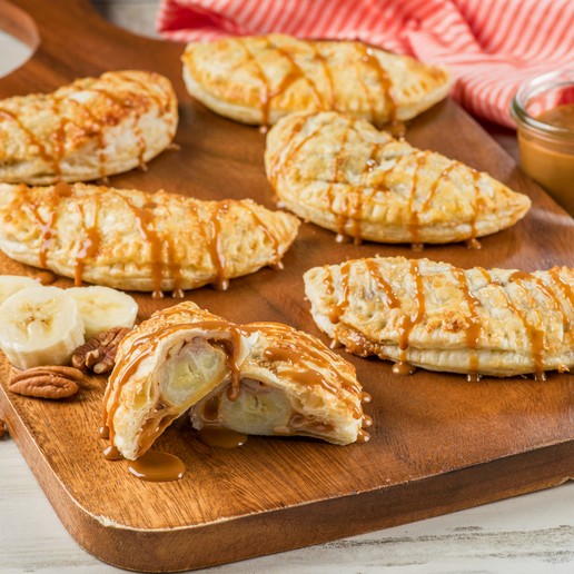 Salted Caramel and Banana Empanadas