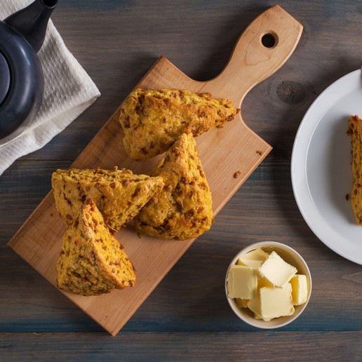 Scones au caramel et à la citrouille épicée